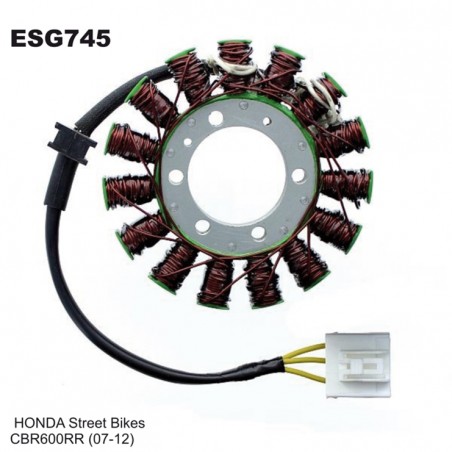ELECTROSPORT UZWOJENIE ALTERNATORA (STATOR) HONDA CBR 600RR (07-12)