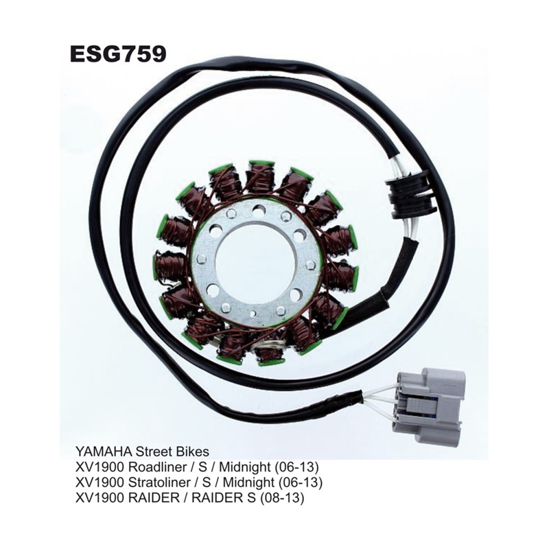 ELECTROSPORT UZWOJENIE ALTERNATORA (STATOR) YAMAHA XV 1900 Roadliner / Stratoliner / Midnight (06-13)