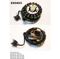 ELECTROSPORT UZWOJENIE ALTERNATORA (STATOR) POLARIS SPORTSMAN 450/500 (07-09)