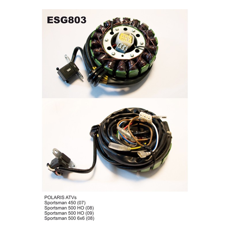 ELECTROSPORT UZWOJENIE ALTERNATORA (STATOR) POLARIS SPORTSMAN 450/500 (07-09)