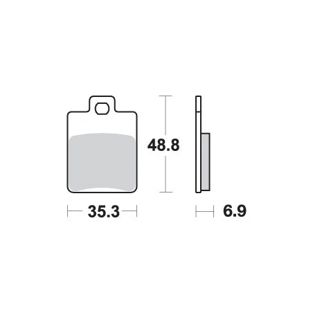 SBS KLOCKI HAMULCOWE KH260 STREET CERAMIC KOLOR CZARNY