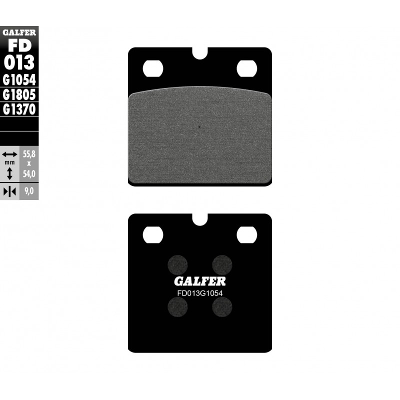 GALFER KLOCKI HAMULCOWE KH18 BMW K75, K100, K1100, R45/65/80/100 PÓŁMETALICZNE