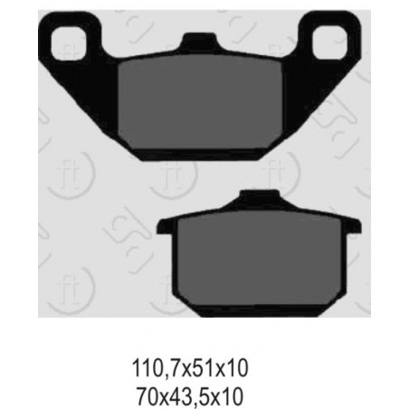 GALFER KLOCKI HAMULCOWE KH85 PÓŁMETALICZNE (OFERTA SPECJALNA) WYCOFANE Z OFERTY