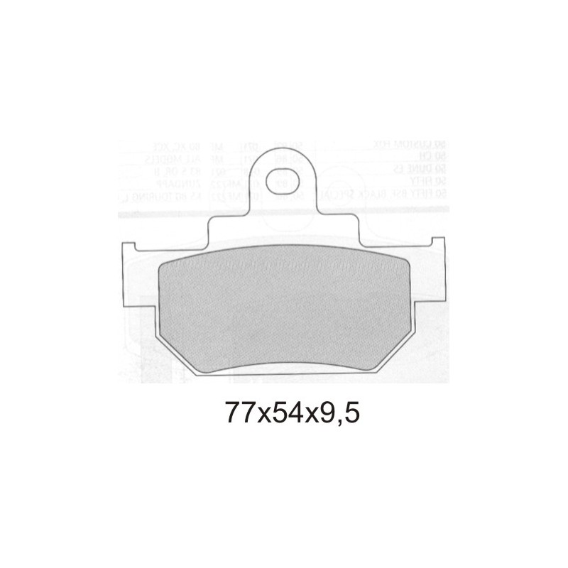 GALFER KLOCKI HAMULCOWE KH106/2 PÓŁMETALICZNE SUZUKI (GRUBOŚĆ 9,5MM) (OFERTA SPECJALNA) WYCOFANE Z OFERTY