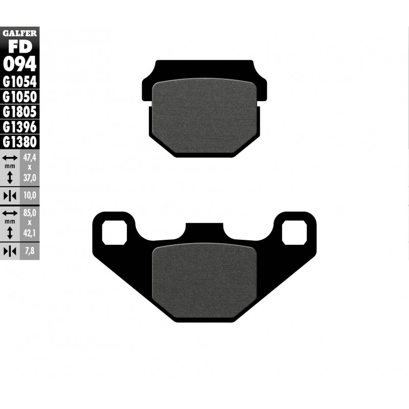 GALFER KLOCKI HAMULCOWE KH83