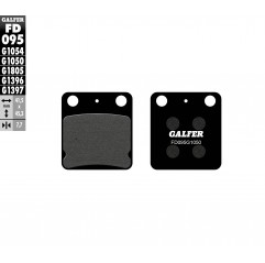 GALFER KLOCKI HAMULCOWE KH54 PÓŁMETALICZNE