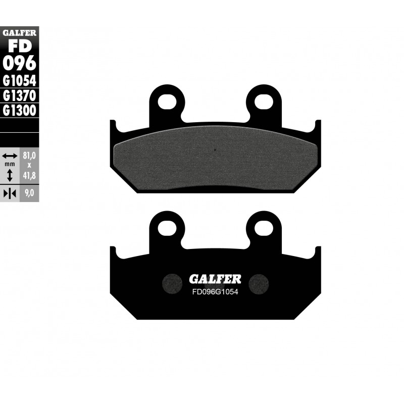 GALFER KLOCKI HAMULCOWE KH121 / KH203 PÓŁMETALICZNE PRZÓD HONDA CBR600 F1/F2 '87-'94, XRV750 AFRICA TWIN '90-'93