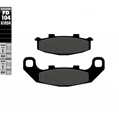 GALFER KLOCKI HAMULCOWE KH141
