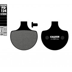 GALFER KLOCKI HAMULCOWE KH94 PRZÓD PÓŁMETALICZNE HARLEY DAVIDSON 1340, SOFTAIL/SPRINGER 1450