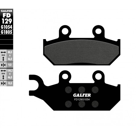 GALFER KLOCKI HAMULCOWE KH172 YAMAHA XT 600 92-03, XTZ 660 91-98