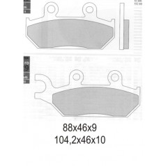 GALFER KLOCKI HAMULCOWE KH172 YAMAHA XT 600 92-03, XTZ 660 91-98 WYCOFANE Z OFERTY