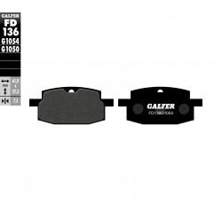 GALFER KLOCKI HAMULCOWE KH169 PÓŁMETALICZNE