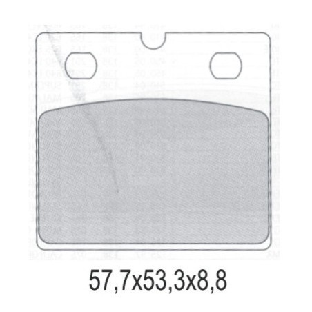 GALFER KLOCKI HAMULCOWE KH171 PÓŁMETALICZNE BMW K75/100, R80/100 PRZÓD (OFERTA SPECJALNA) WYCOFANE Z OFERTY
