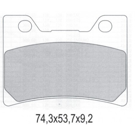 GALFER KLOCKI HAMULCOWE KH182 SPIEK METALICZNY (ZŁOTE) STREET