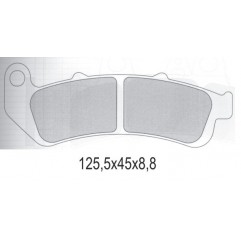 GALFER KLOCKI HAMULCOWE KH189 PÓŁMETALICZNE HONDA CBR 1000F DUAL (93-99) (OFERTA SPECJALNA) WYCOFANE Z OFERTY