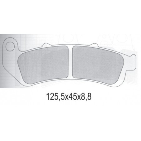 GALFER KLOCKI HAMULCOWE KH189 PÓŁMETALICZNE HONDA CBR 1000F DUAL (93-99) (OFERTA SPECJALNA) WYCOFANE Z OFERTY