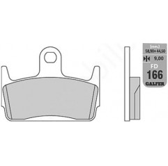 GALFER KLOCKI HAMULCOWE KH234 PÓŁMETALICZNE (OFERTA SPECJALNA)
