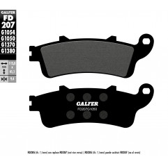 GALFER KLOCKI HAMULCOWE KH281 / KH261 PÓŁMETALICZNE