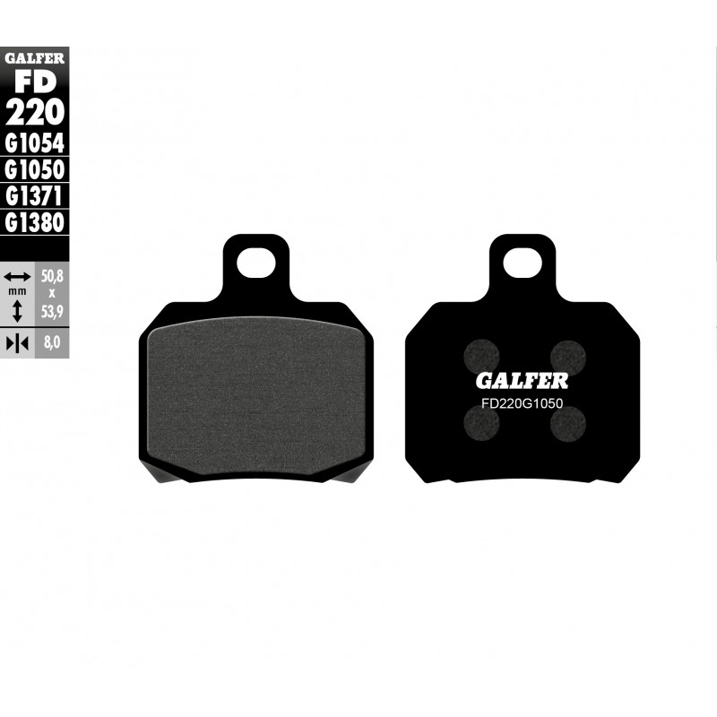 GALFER KLOCKI HAMULCOWE KH266 (SKUTERY) YAMAHA/ MBK
