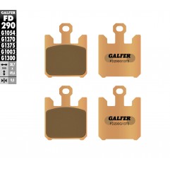 GALFER KLOCKI HAMULCOWE KH369/4 SPIEK METALICZNY (ZŁOTE) STREET, PRZÓD KAWASAKI ZX10R '04-'07, ZX12R '04-'06, ZX6R (636), VN1600