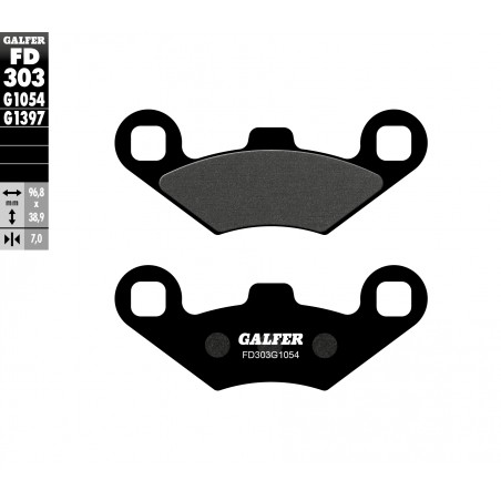 GALFER KLOCKI HAMULCOWE KH159 POLARIS