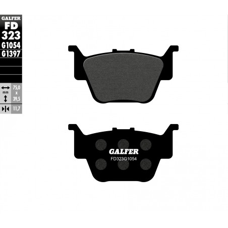 GALFER KLOCKI HAMULCOWE KH373 ATV