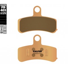 GALFER KLOCKI HAMULCOWE KH457 SPIEK METALICZNY (ZŁOTE) STREET HARLEY PRZÓD