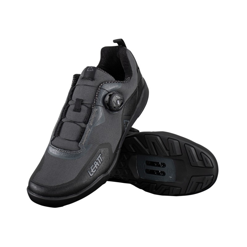 LEATT (NEW 2023) BUTY ROWEROWE 6.0 CLIP (SPD) SHOE STEALTH KOLOR CZARNY ROZMIAR 41.5 / 26 cm