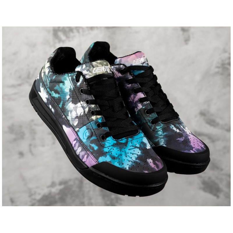 LEATT (NEW 2023) BUTY ROWEROWE 2.0 FLAT (PLATFORMY) SHOE TOMAS LEMOINE KOLOR CZARNY/NIEBIESKI/ŻÓŁTY ROZMIAR 43 / 27 cm