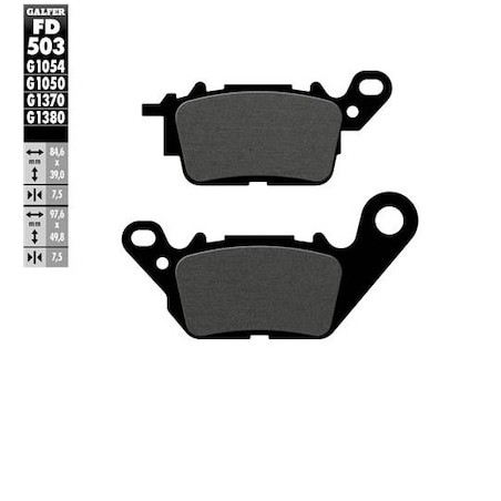 GALFER KLOCKI HAMULCOWE KH694 YAMAHA N-MAX 125 '18- PRZÓD