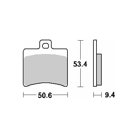 SBS KLOCKI HAMULCOWE KH298 STREET CERAMIC KOLOR CZARNY