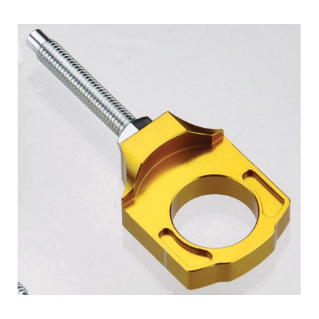 ACCEL NAPINACZ TYLNEJ OŚKI ZE ŚRUBĄ SUZUKI RM 125/250 '02-'10 KOLOR ZŁOTY