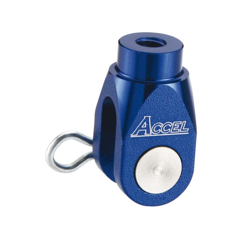 ACCEL KOŃCÓWKA OŚKI POMPY HAMULCOWEJ TYŁ YAMAHA YZ/YZF '03-'12, SUZUKI RMZ 250 '07-'10 KOLOR NIEBIESKI