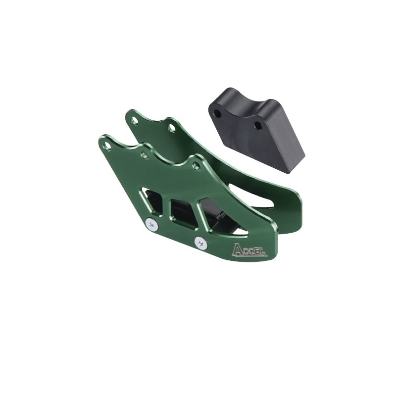 ACCEL PROWADNICA ŁAŃCUCHA KPL. KAWASAKI KXF 250/450 '06-'08 KOLOR ZIELONY