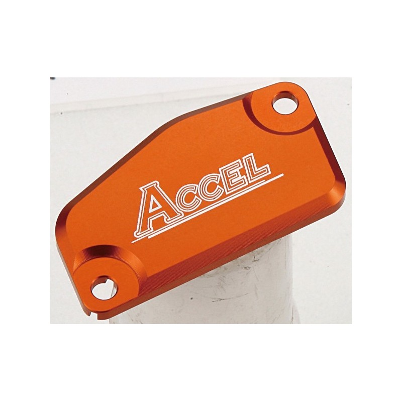 ACCEL POKRYWA POMPY HAMULCOWEJ PRZÓD KTM (BREMBO) SX/EXC DO 2013 KOLOR POMARAŃCZOWY