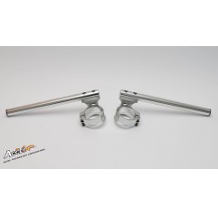 ACCEL KIEROWNICA DWUCZĘŚCIOWA REGULOWANA STREET CLIP-ON UCHWYT 54MM KOLOR SREBRNY - PROMOCJA