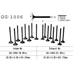 VESRAH ZAWÓR WYDECHOWY HONDA CB 900F 79-83 (SC01, SC09), CB 1100F/R 82-85 (OEM: 14721-438-000) (1SZT.)