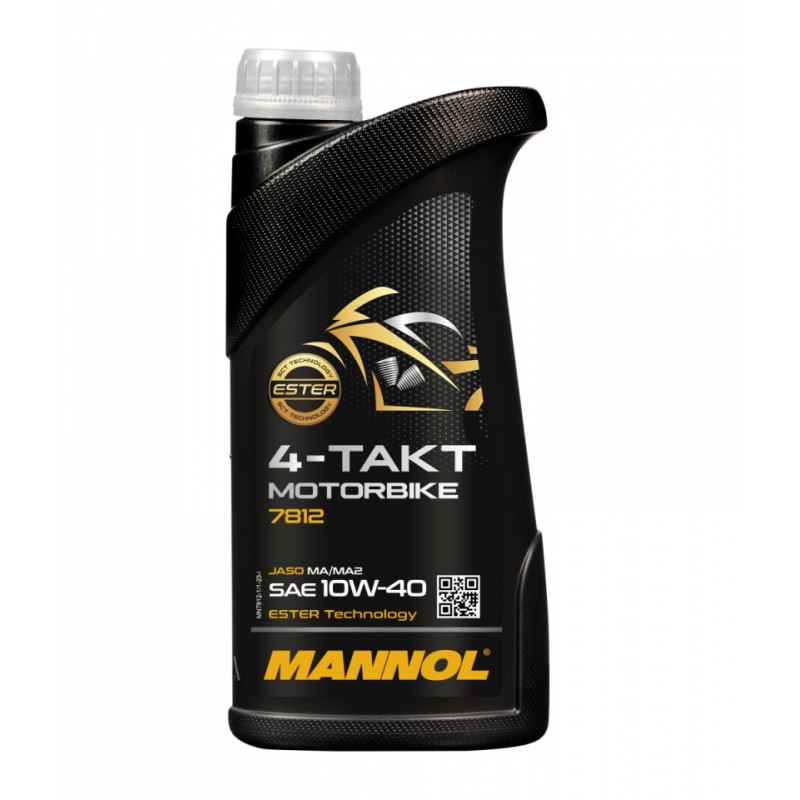 MANNOL OLEJ SILNIKOWY 4T MOTORBIKE 10W40 1L ESTER + MA2 SYNTETYK (7812) (20)