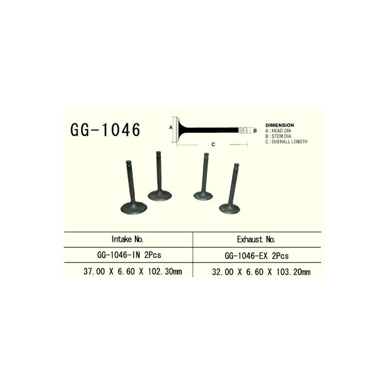 VESRAH ZAWÓR WYDECHOWY HONDA XR 650R '00-'07, TRX 700XX '08-'16 (2 NA POJAZD) (32,0X6,6X103,2 MM) (OEM: 14721-MBN-670) (1SZT.)