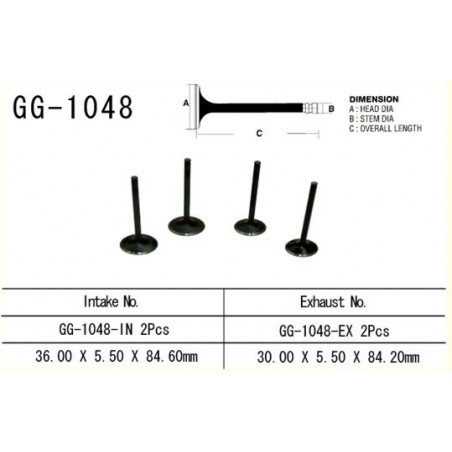 VESRAH ZAWÓR SSĄCY HONDA TRX 450 R '04-'05 (2 NA POJAZD) (OEM: 14711--HP1-670) (1SZT.)