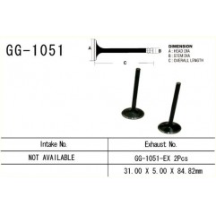 VESRAH ZAWÓR WYDECHOWY HONDA CRF 450R '02-'07 (31,0X5,0X84,82 MM) (OEM: 14721-MEB-670) (1SZT.)