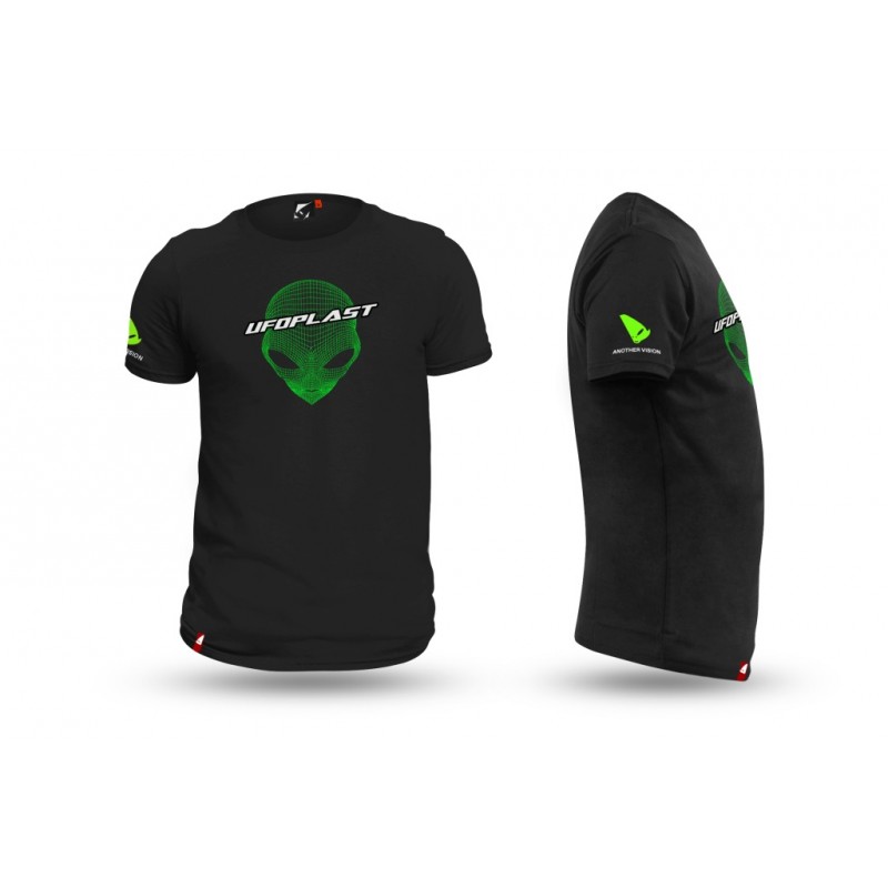 UFO KOSZULKA T-SHIRT KOLOR CZARNY ROZMIAR XL 100% BAWEŁNY - UFO KOLEKCJA 2023