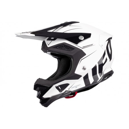 UFO KASK CROSS DIAMOND KOLOR CZARNY BIAŁY ROZMIAR XL