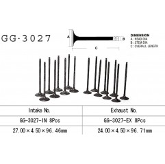 VESRAH ZAWÓR WYDECHOWY SUZUKI GSXR 750W '93-95' (OEM: 12912-17E00,12912-17E00) (1SZT.)