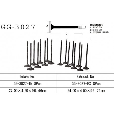 VESRAH ZAWÓR WYDECHOWY SUZUKI GSXR 750W '93-95' (OEM: 12912-17E00,12912-17E00) (1SZT.)