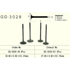 VESRAH ZAWÓR WYDECHOWY SUZUKI DR 350 '90-'99, LTA 400 EIGER '02-'09 (2 NA POJAZD) AN 400, LTA 500 (OEM: 12912-01D00) (1SZT.)