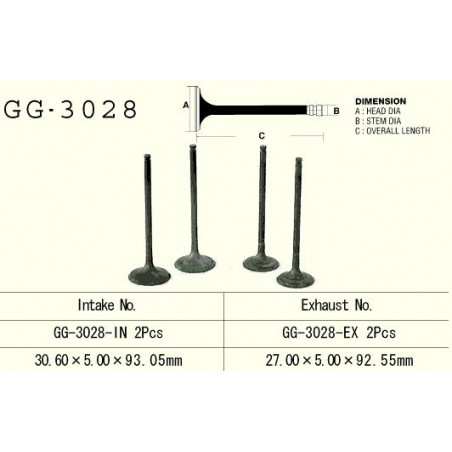 VESRAH ZAWÓR WYDECHOWY SUZUKI DR 350 '90-'99, LTA 400 EIGER '02-'09 (2 NA POJAZD) AN 400, LTA 500 (OEM: 12912-01D00) (1SZT.)