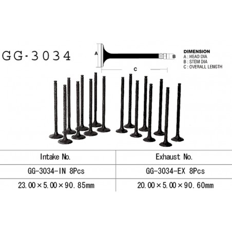 VESRAH ZAWÓR WYDECHOWY SUZUKI GSX 600F '92-97' (OEM: 12912-19E00) (1SZT.)
