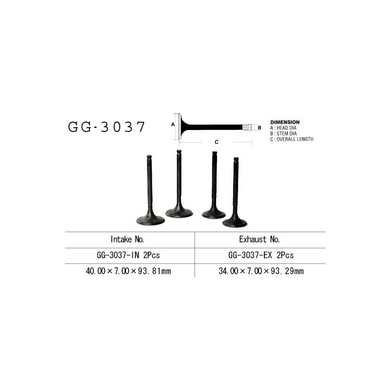 VESRAH ZAWÓR WYDECHOWY SUZUKI DR 750/800 '88-'93 (OEM: 12912-44B00) (1SZT.)