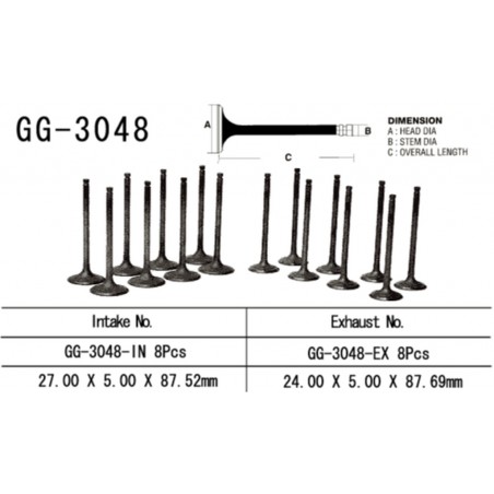 VESRAH ZAWÓR WYDECHOWY SUZUKI GSX 750F '98-06' (OEM: 12912-03F00) (1SZT.)